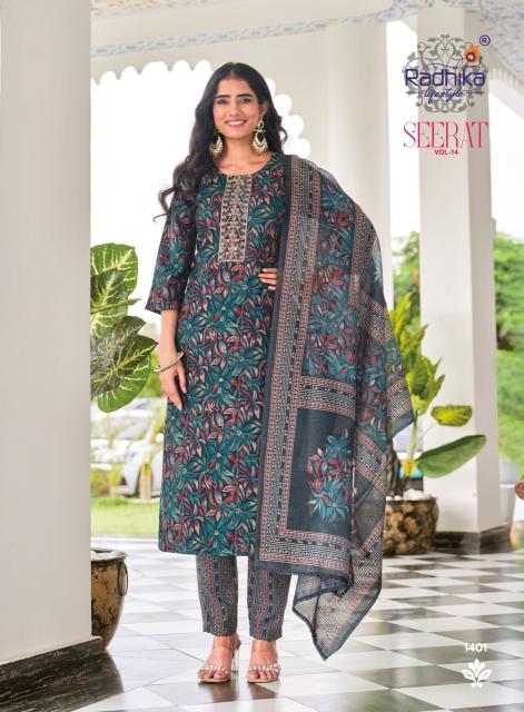 Radhika lifestyle seerat vol 14 kurtis wholesaler in gujarat